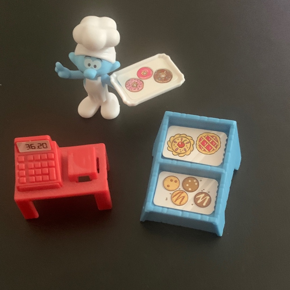 Smurf Chef Playset with Red Register and Blue Display